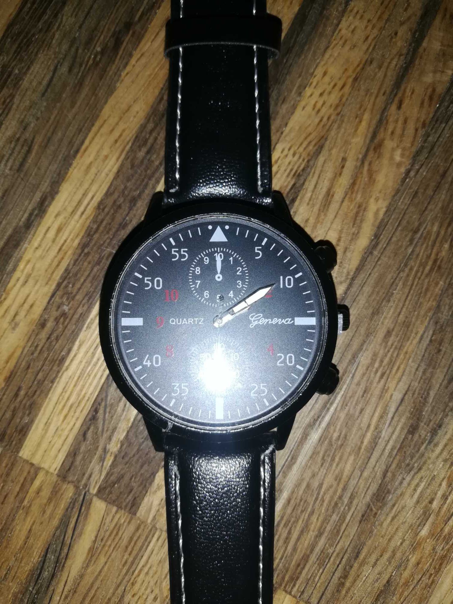 Czarny zegarek męski