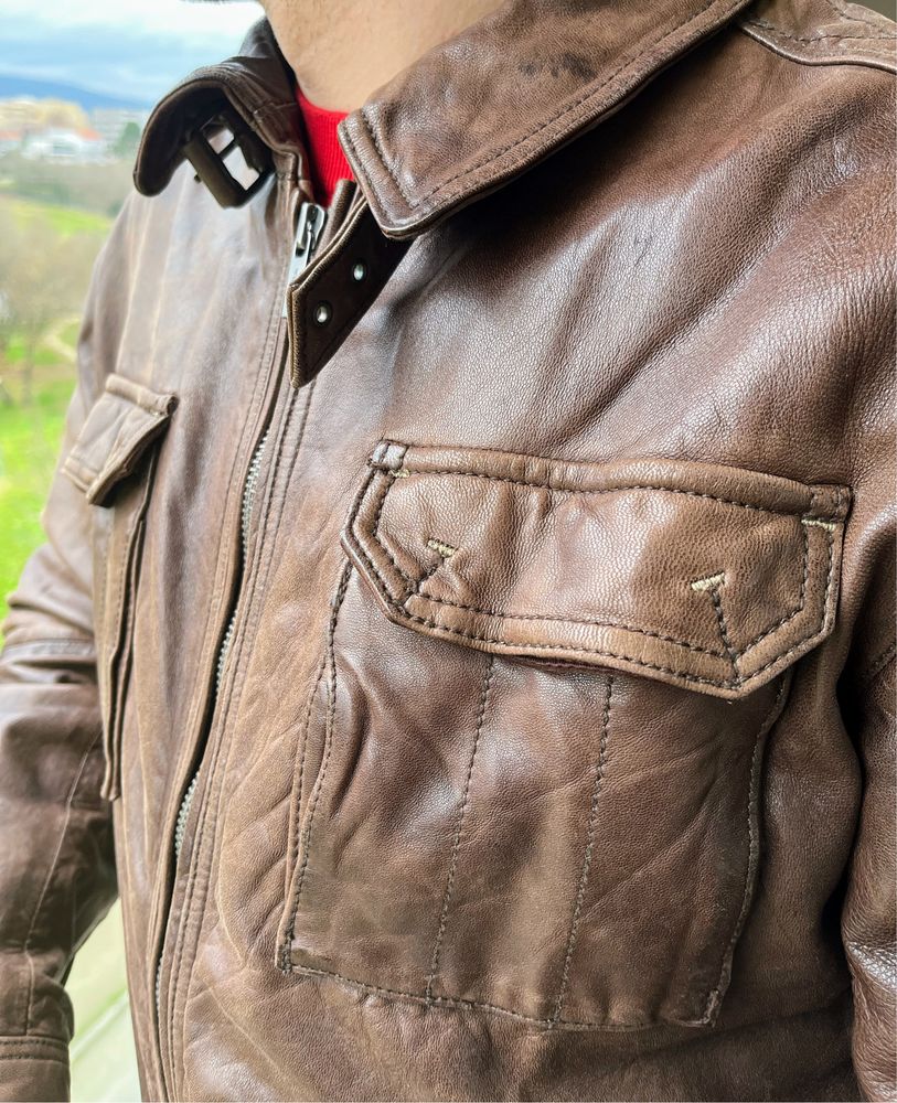 Casaco pele Massimo Dutti
