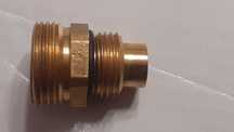 nypel redukcyjny 3/4"x 1/2" mosiężny + oring