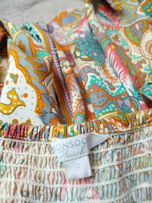 MONSOON 100% ECO-FRIENDLY Wiskoza ECOvero Premium Boho Free People S