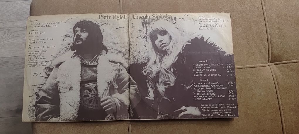 Piotr Figiel & Urszula Sipińska- Nadejdą jasne dni VINYL płyta album