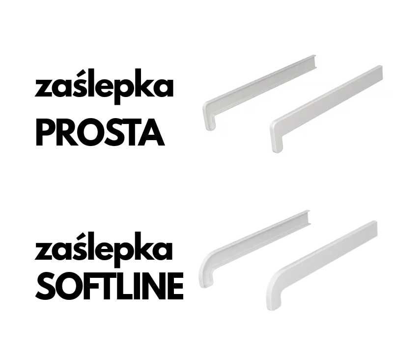 Zaślepki boczki zakończenia DO PARAPETÓW WEWNĘTRZNYCH wykończenie PCV