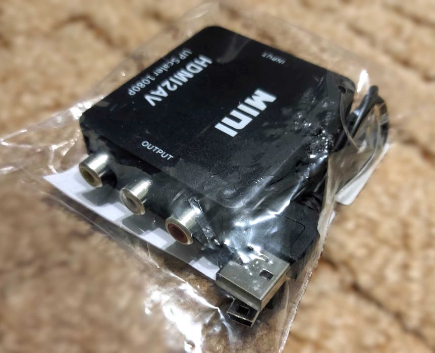 Адаптер HDMI -> RCA (тюльпан)  сигналу від приставки до ТВ