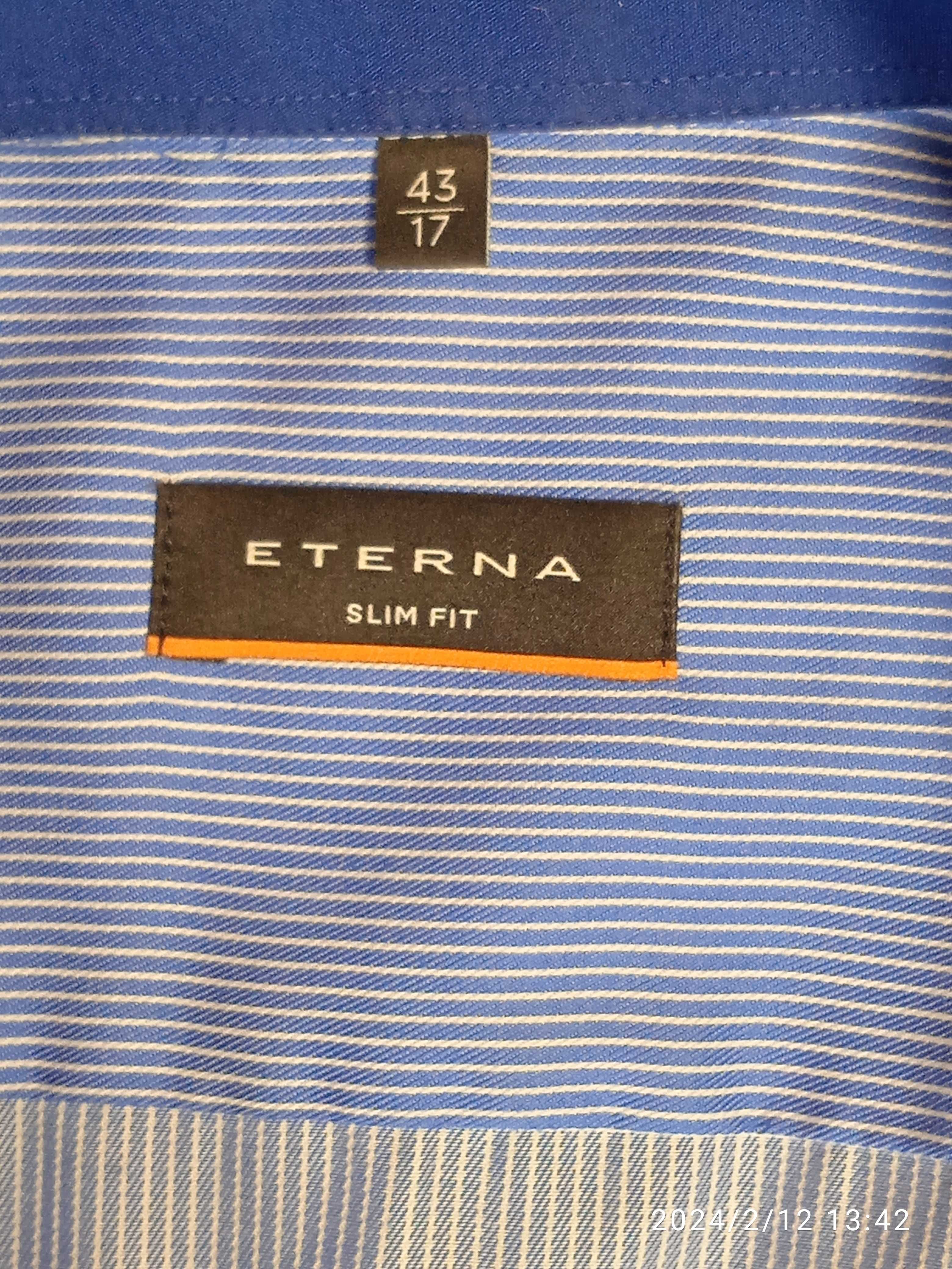 Рубашка мужская в мелкую полоску "ETERNA"