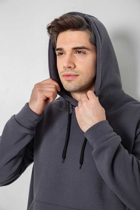 Костюм чоловічий на флісі, колір сірий, чорний"Ager"