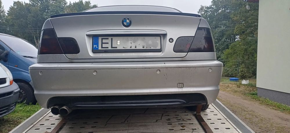 BMW e46 COUPE MPAKIET ZDERZAK tył TITANSILBER
