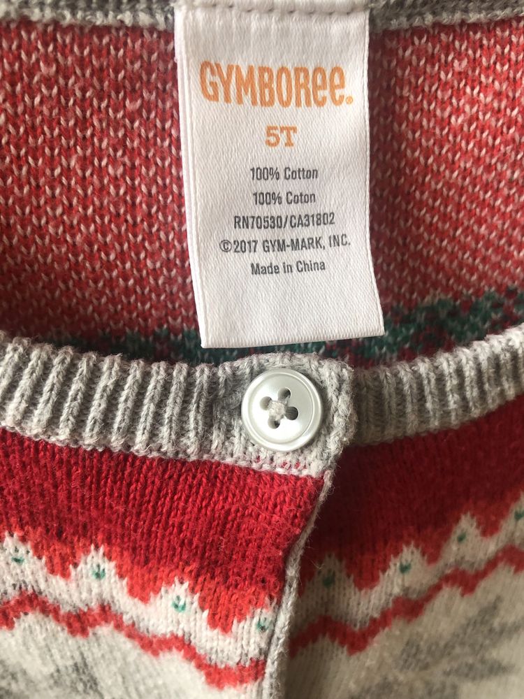 Кардиган светр Gymboree у сніжинки теплый свитер в снежинки