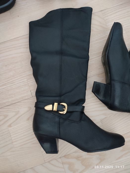Сапоги жіночі зимові, демісезоні, шкіряні, нові