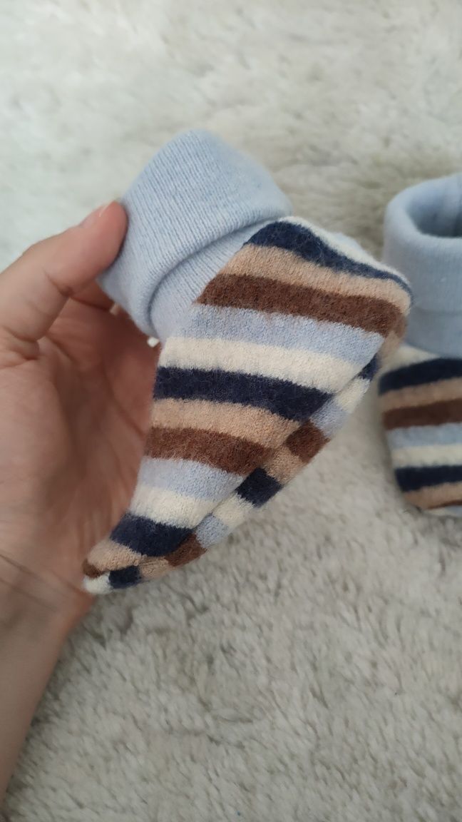 Kapcie niechodki merino kaszmir 20 12cm Laannaland