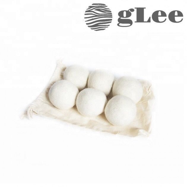 мячики для сушки gLee 100% Новая Зеландия Dryer Balls, 6 шт