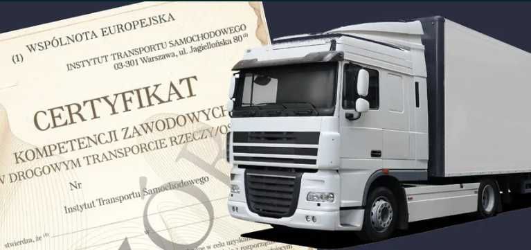 zarządzający transportem - b2b - certyfikat kompetencji zawodowych