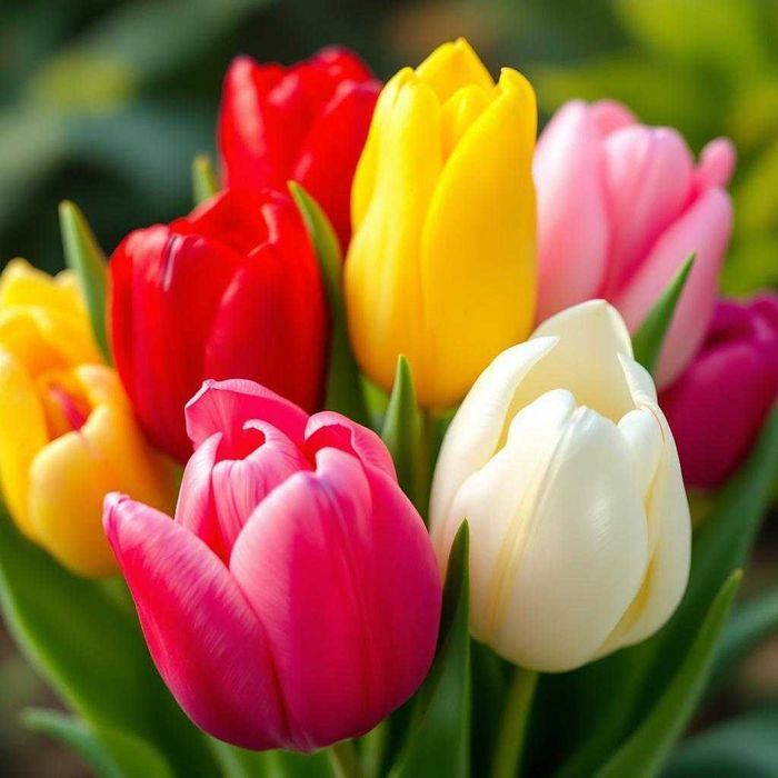 TULIPANY XXL Mix Cebulek TULIPANÓW 100 szt TULIPAN cebule DUŻE Kwiaty