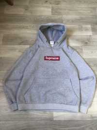 supreme boxi logo hoodie