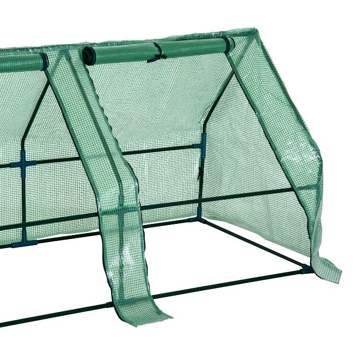 Estufa pequena com janelas 270x90x90cm