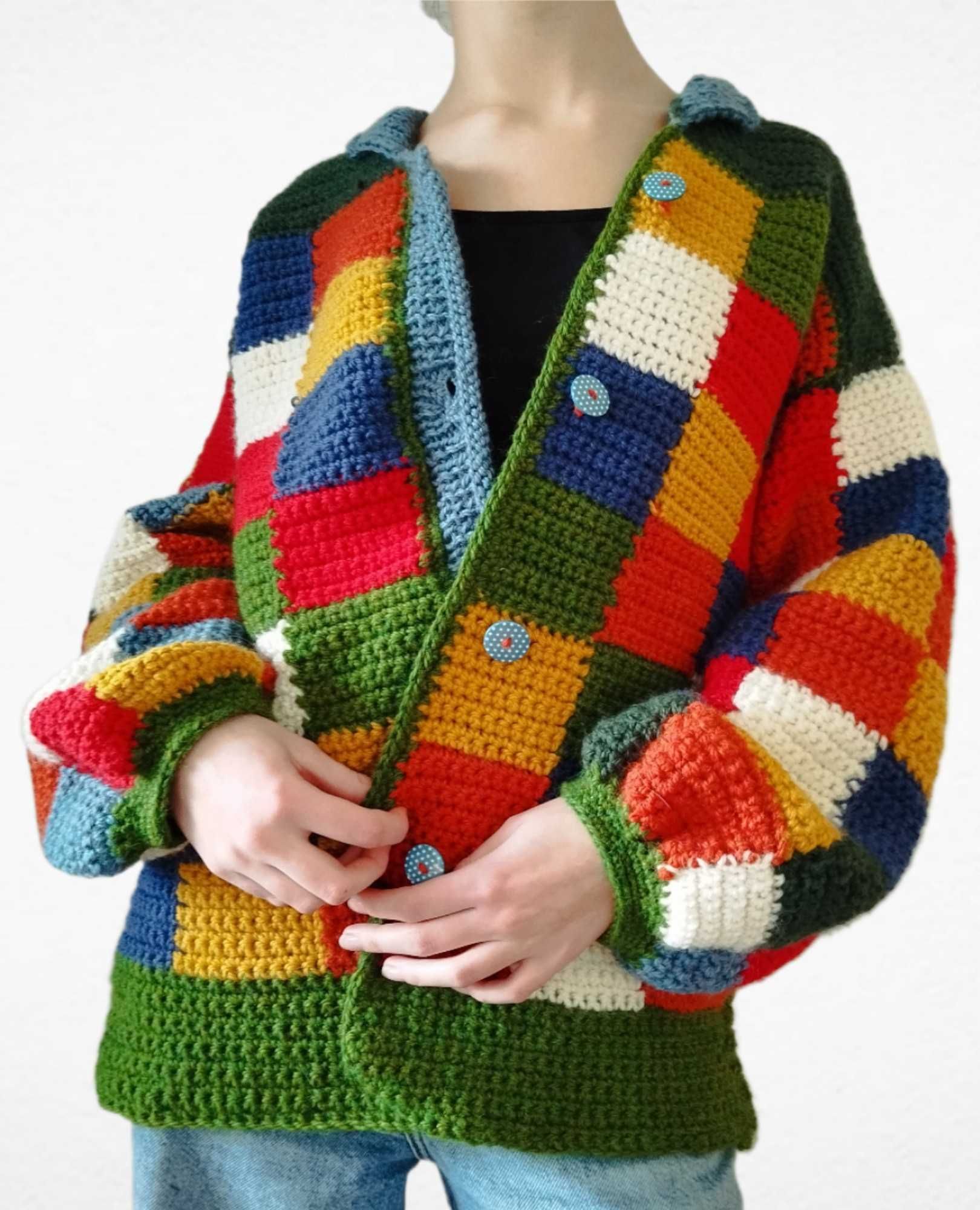 Kardigan, sweter 100% wełna alpaka Handmade