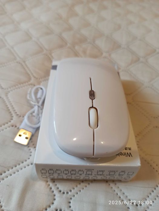 Мышь беспроводная Bluetooth 5.2 и 2.4 GHz