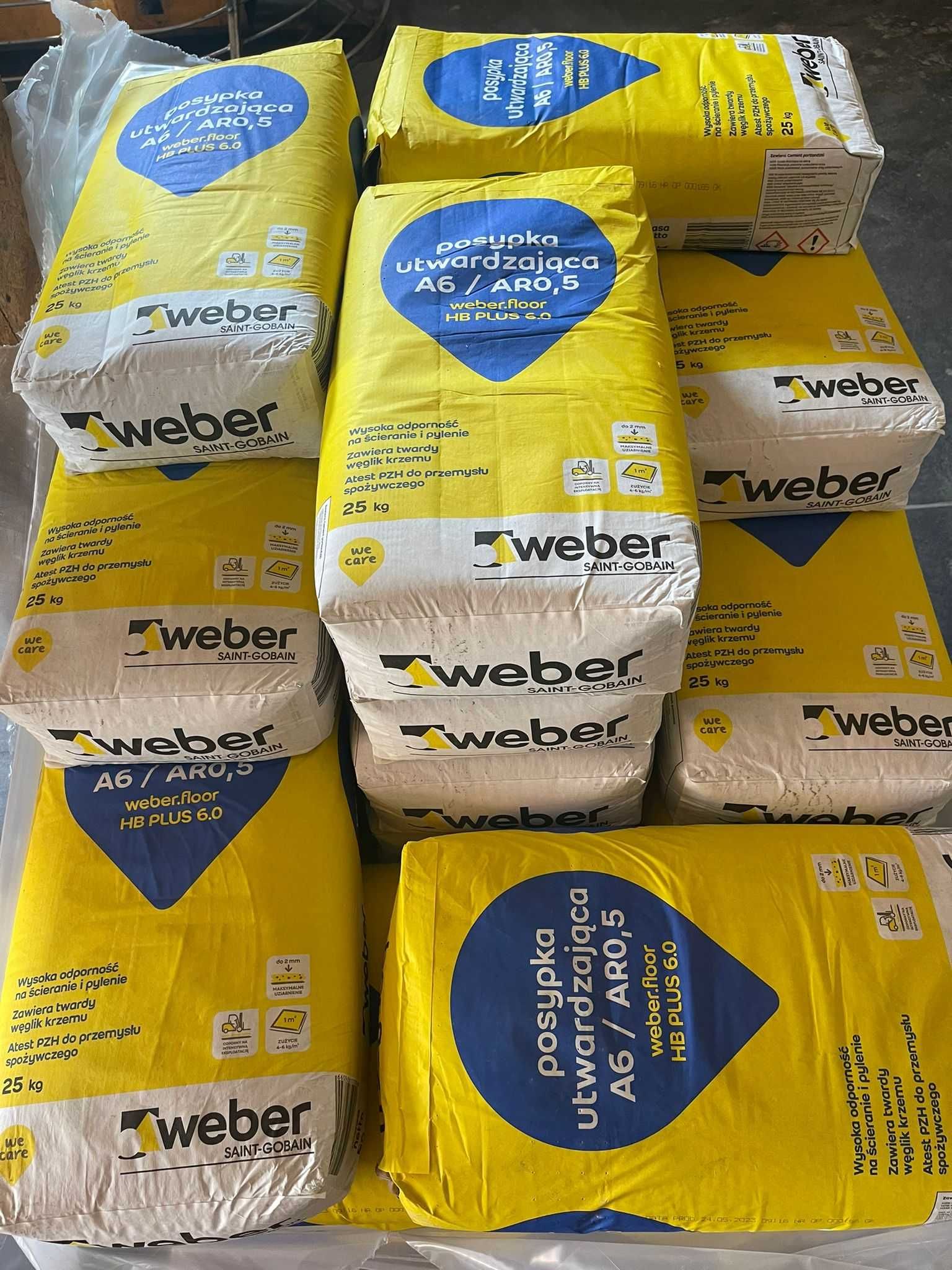 Beton zacierany ,POSYPKI utwardzające do posadzek przemysłowych WEBER