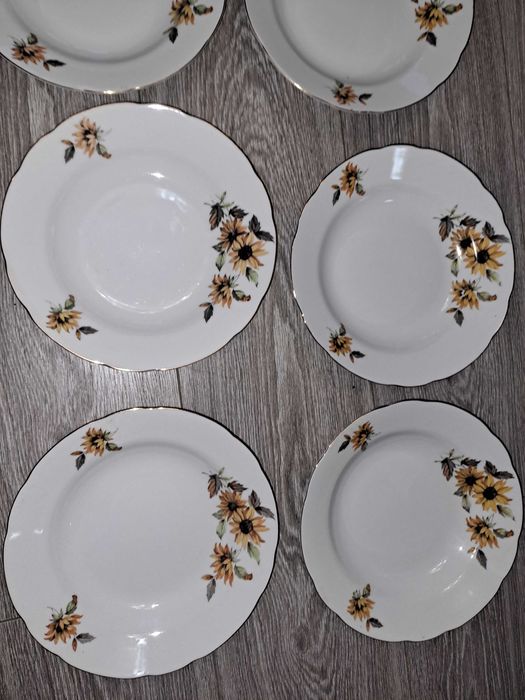 тарелки - 24 см Набор 6шт Фарфор Япония новые