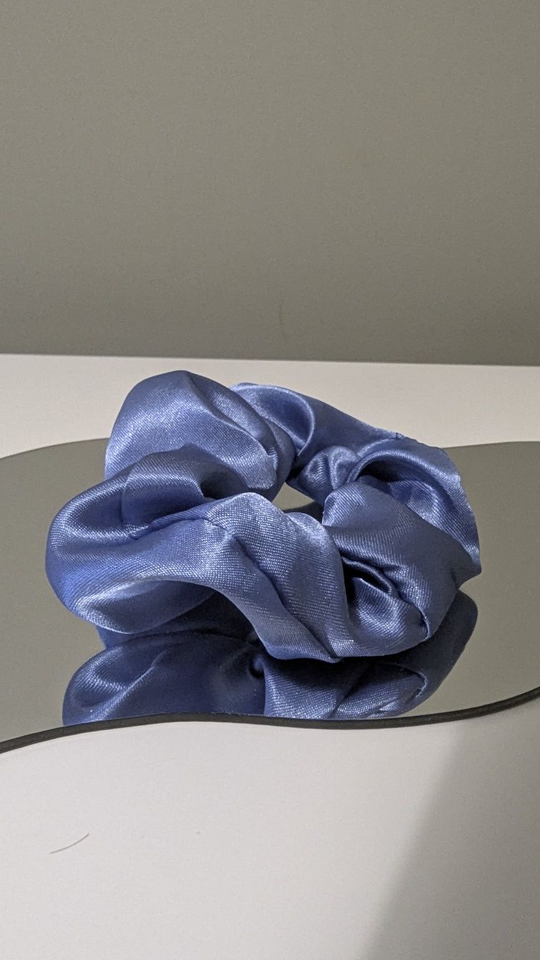Scrunchie 6 sztuk niebieski