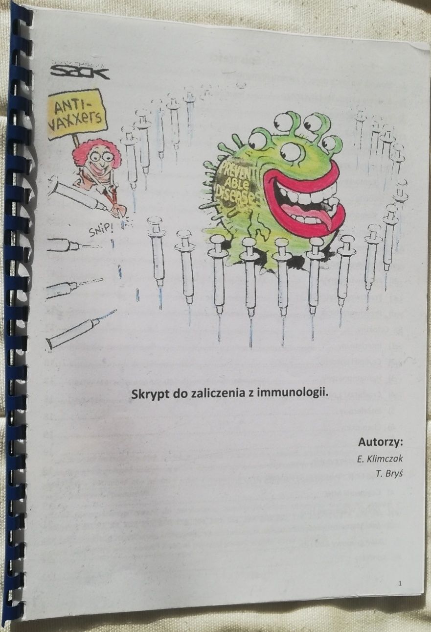 Skrypt do zaliczenia z immunologii immunologia SUM Katowice WNMK