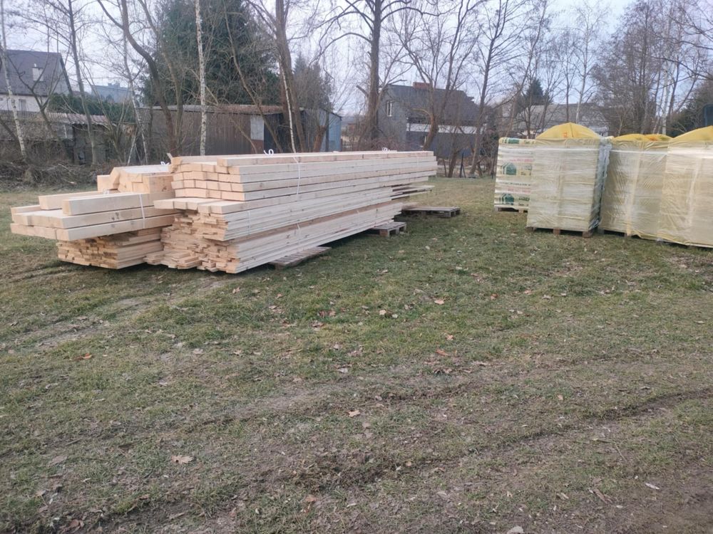Więźba dachowa/Deski szalunkowe/Łaty/