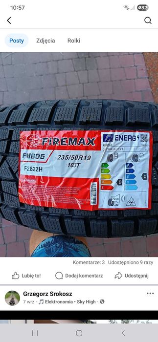 Sprzedam nowe opony zimowe - 4 szt.
