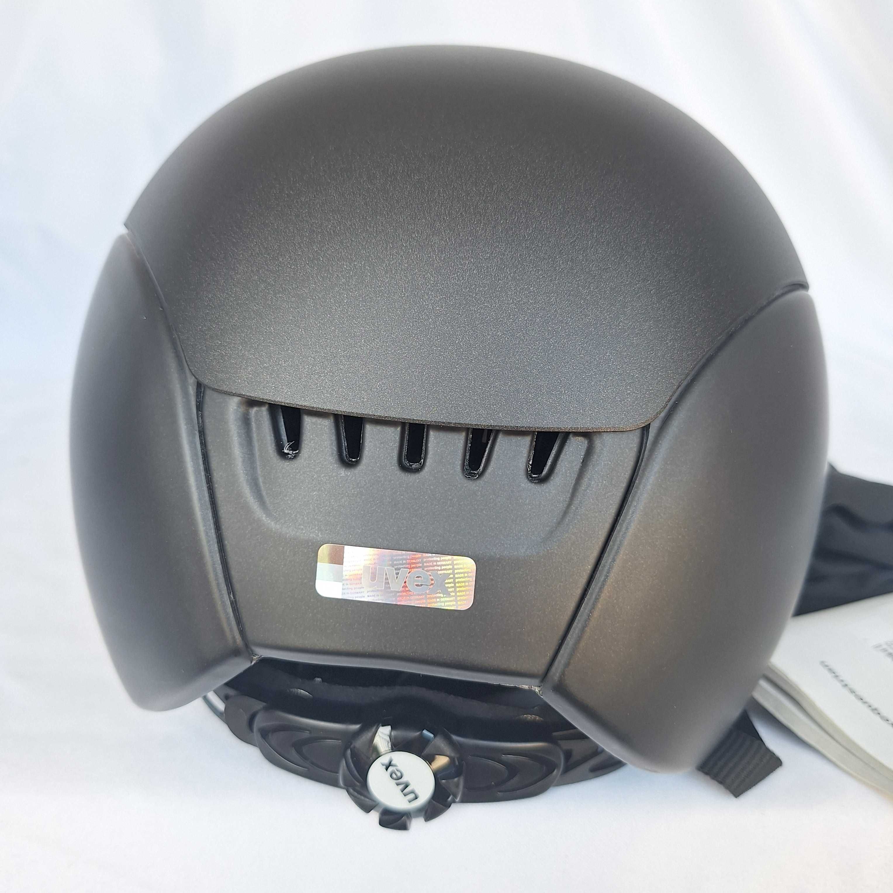 Kask jeździecki toczek Uvex Reithelm Elexxion Black Mat S 55-56cm