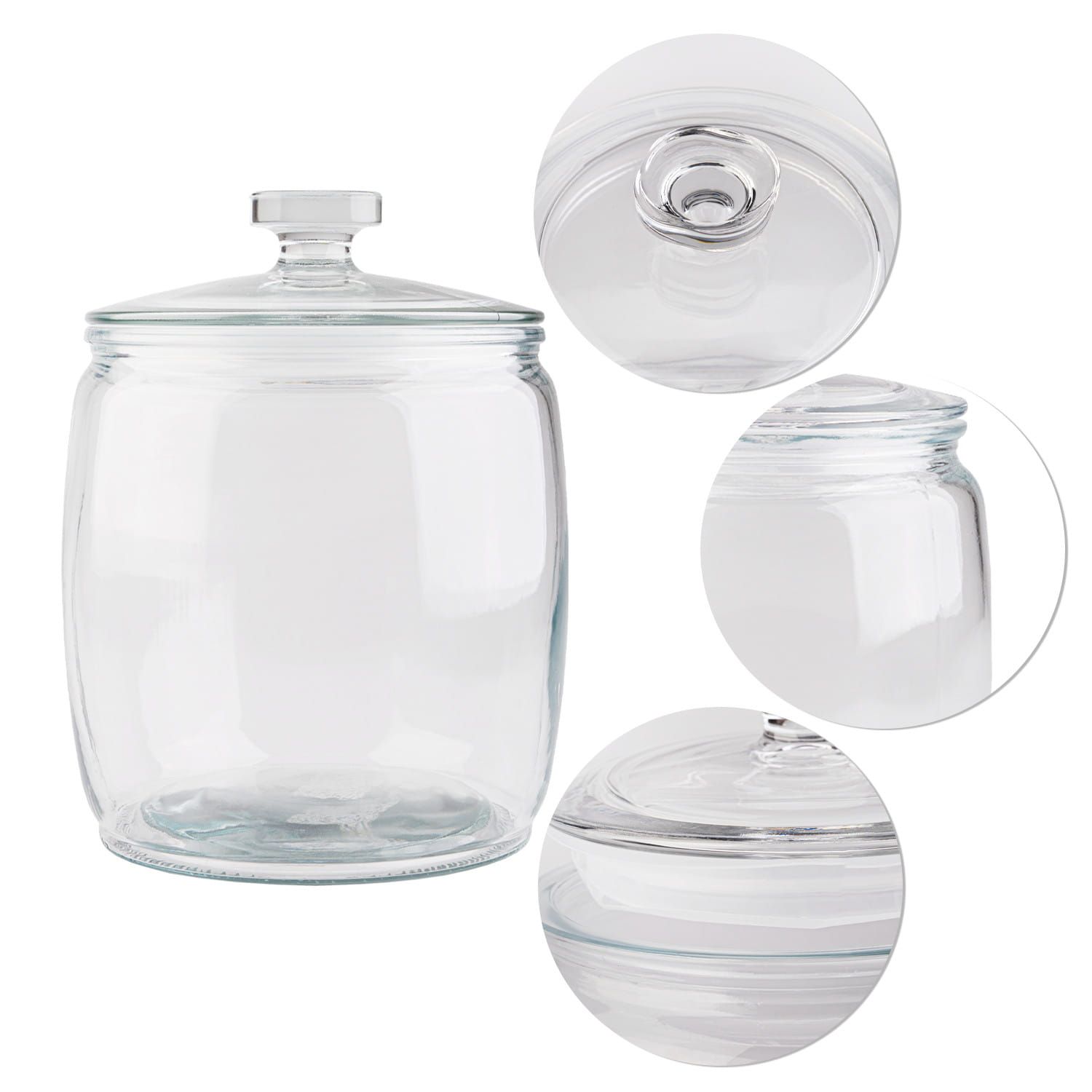 Pojemnik słój szklany ze szklaną pokrywką 7,5 l - 7500 ml