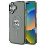 Etui Karl Lagerfeld IML Metal Karl Head MagSafe na iPhone 16 Plus - cz