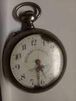 Antigo relógio de bolso Rosskopf freres Patente Manuel Barbosa