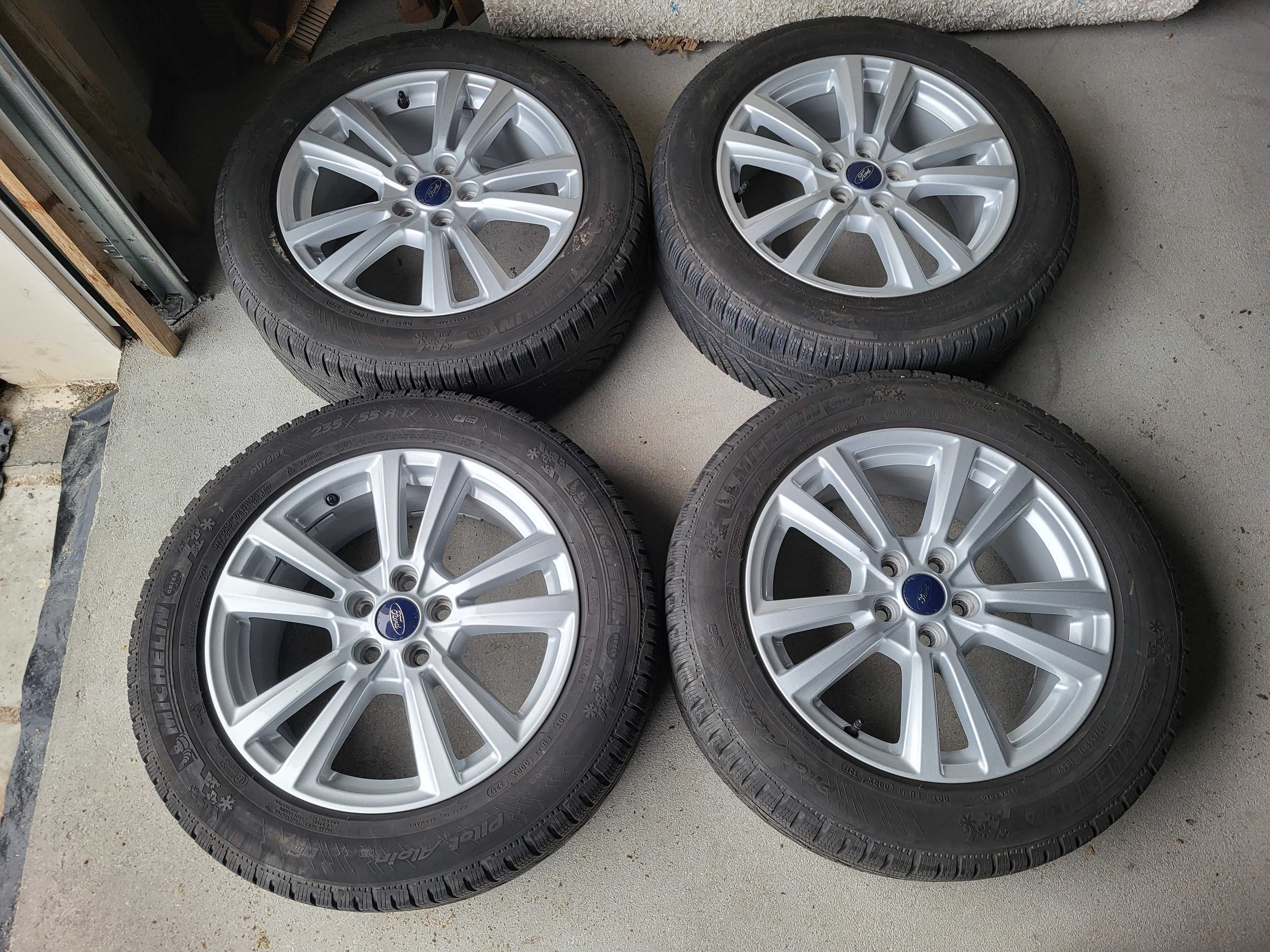 [k290] Koła zimowe 17 Cali 5x108 Michelin 235/55/17 FORD Kuga Smax