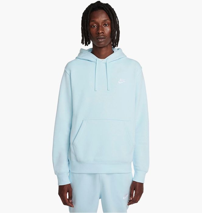 Худі чоловіче Nike Sportswear Club Fleece Pullover Hoodie Light Blue B