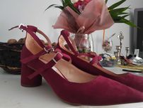 Buty bershka bordo