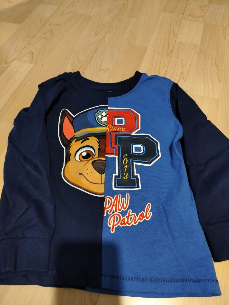 Bluza chłopięca Minecraft i bluzka Chase PsiPatrol 110-116