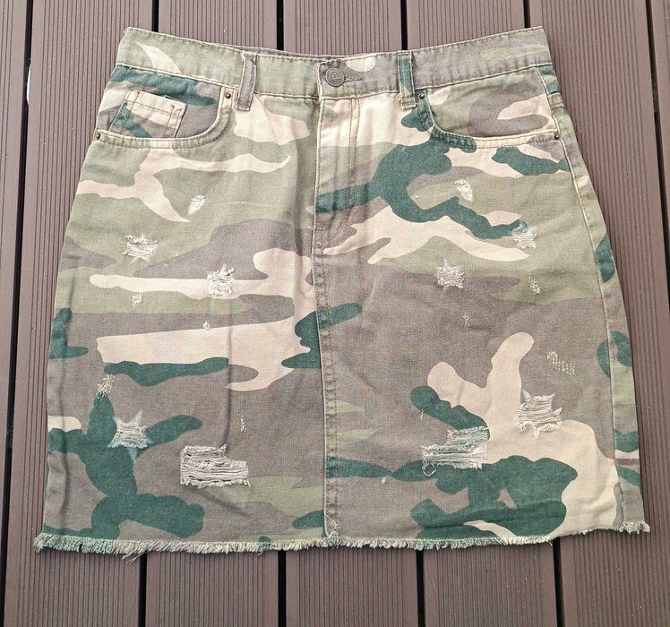 Dżinsowa spódnica moro r. 40