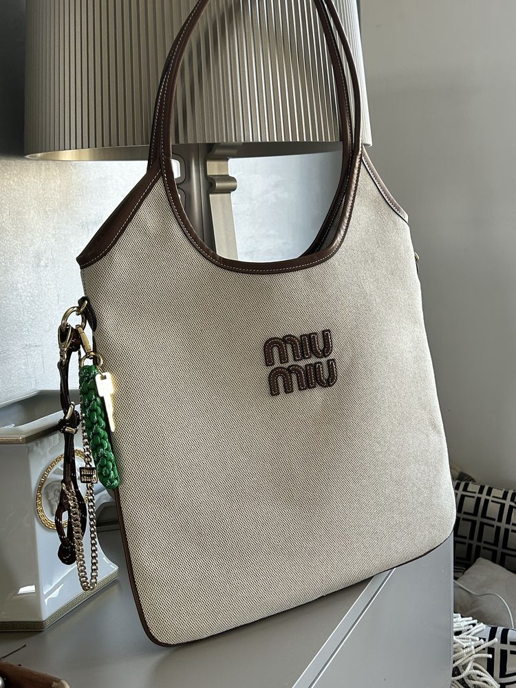 Torebka materiałowa Miu miu