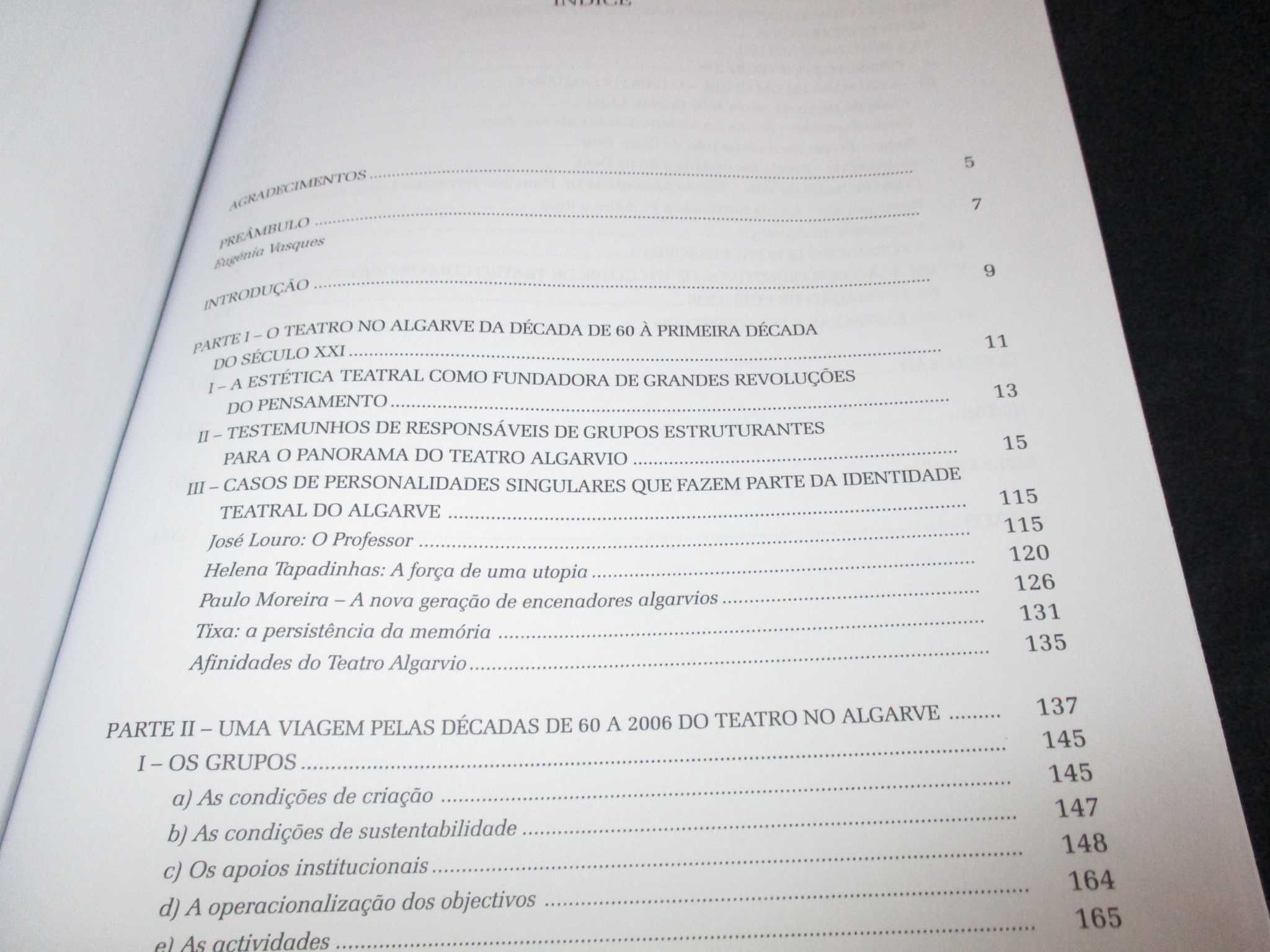 Livro Meio Século de Teatro no Algarve Ana Cristina de Oliveira