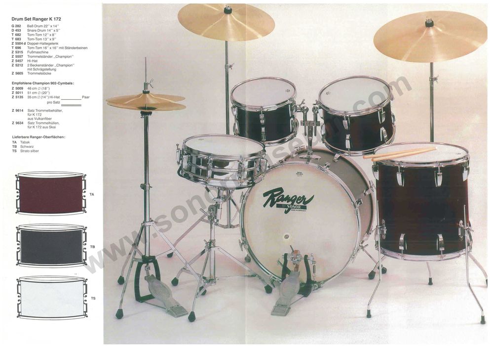 Statyw prosty pod talerz perkusyjny SONOR CHAMPION Z 5212