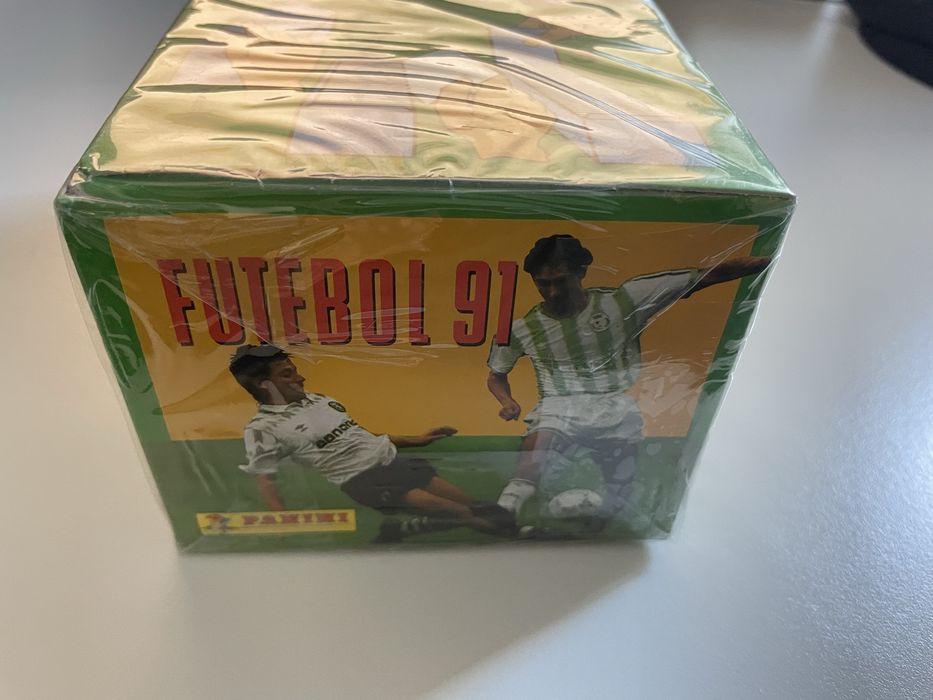 Caixa cromos futebol 1991 Panini Nova