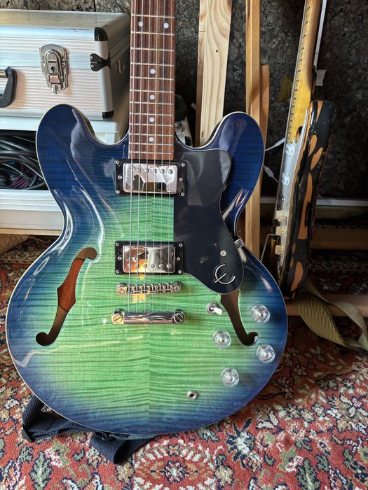 Guitarra Epiphone ES-335 (Dot) Aquamarine
