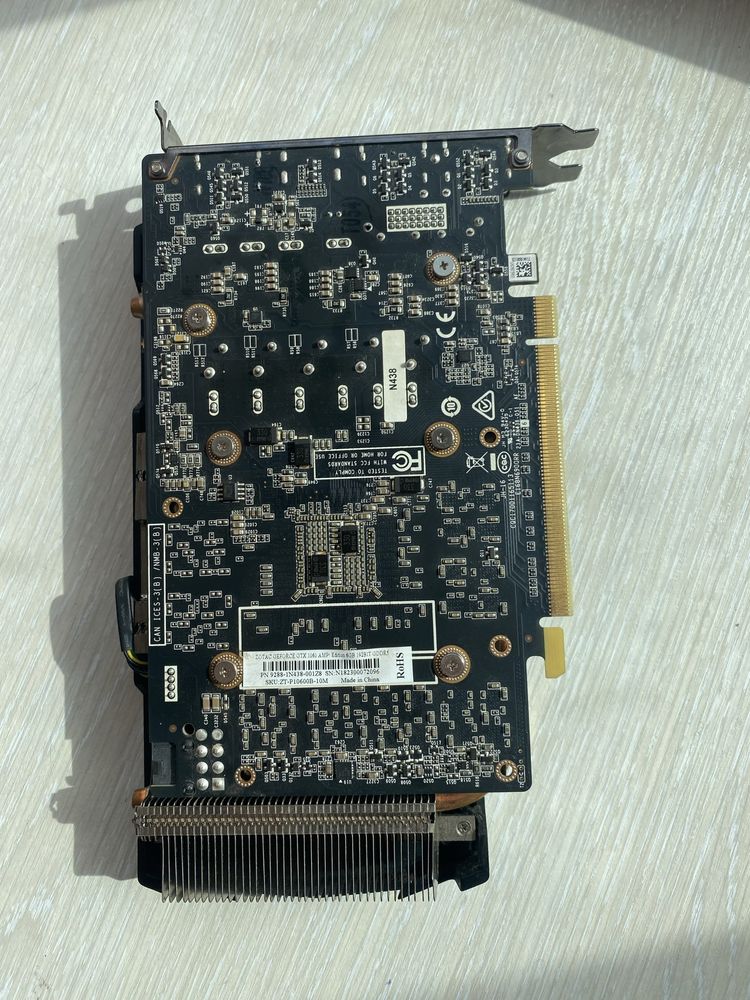 Відеокарта Zotac PCI-Ex GeForce GTX 1060 AMP Edition 6GB