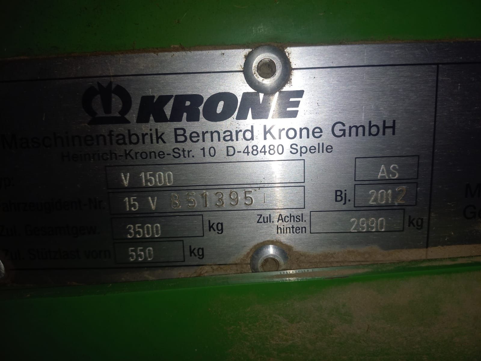 Prasa do słomy Krone Fortima V1500 MC