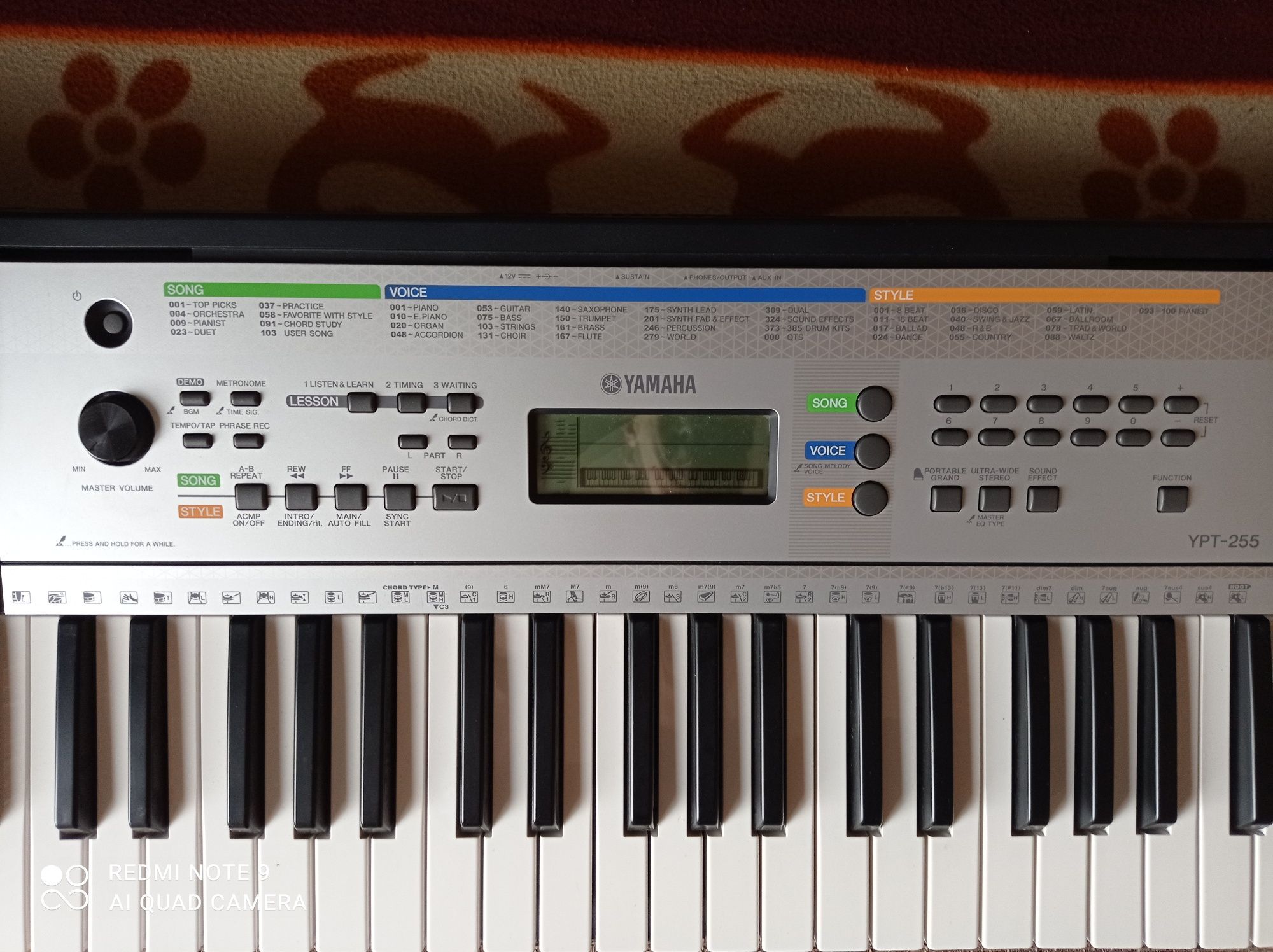 Yamaha Ypt 255 uszkodzona