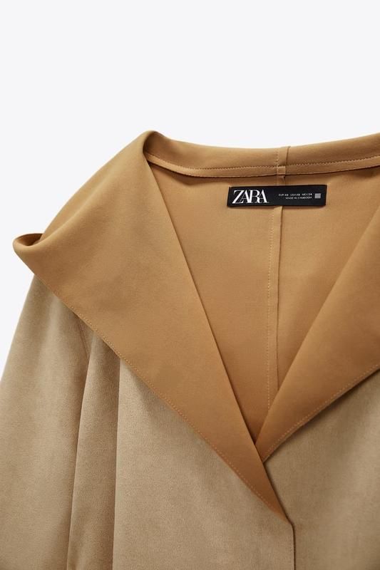 Пальто тренч плащ накидка Zara