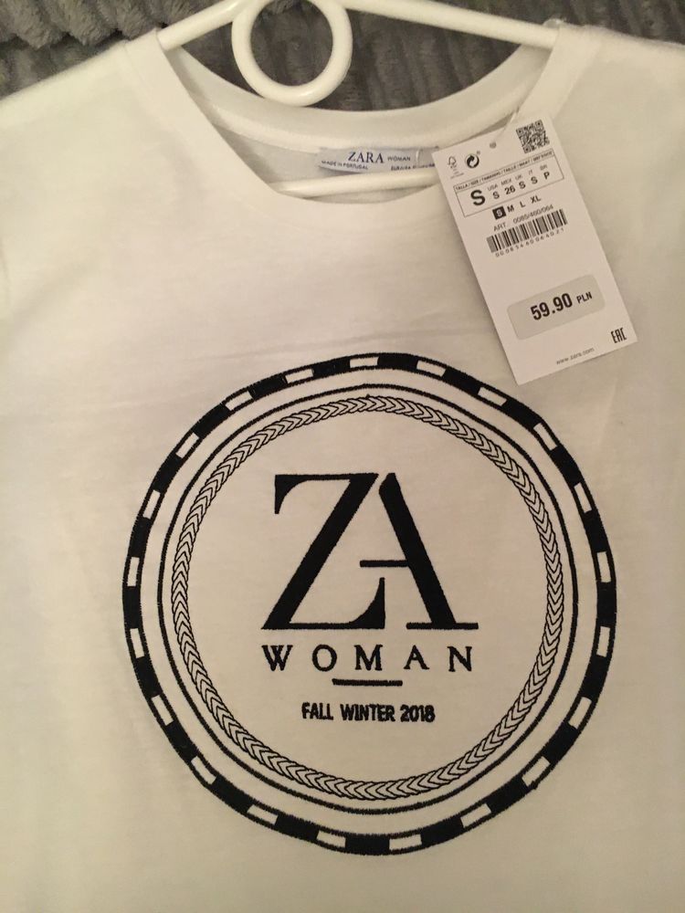 Zara t-shirt damski rozmiar S