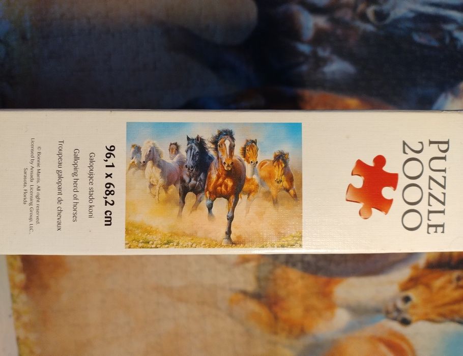 Puzzle 2000 el. Trefl Quality Premium Stado galopujących koni