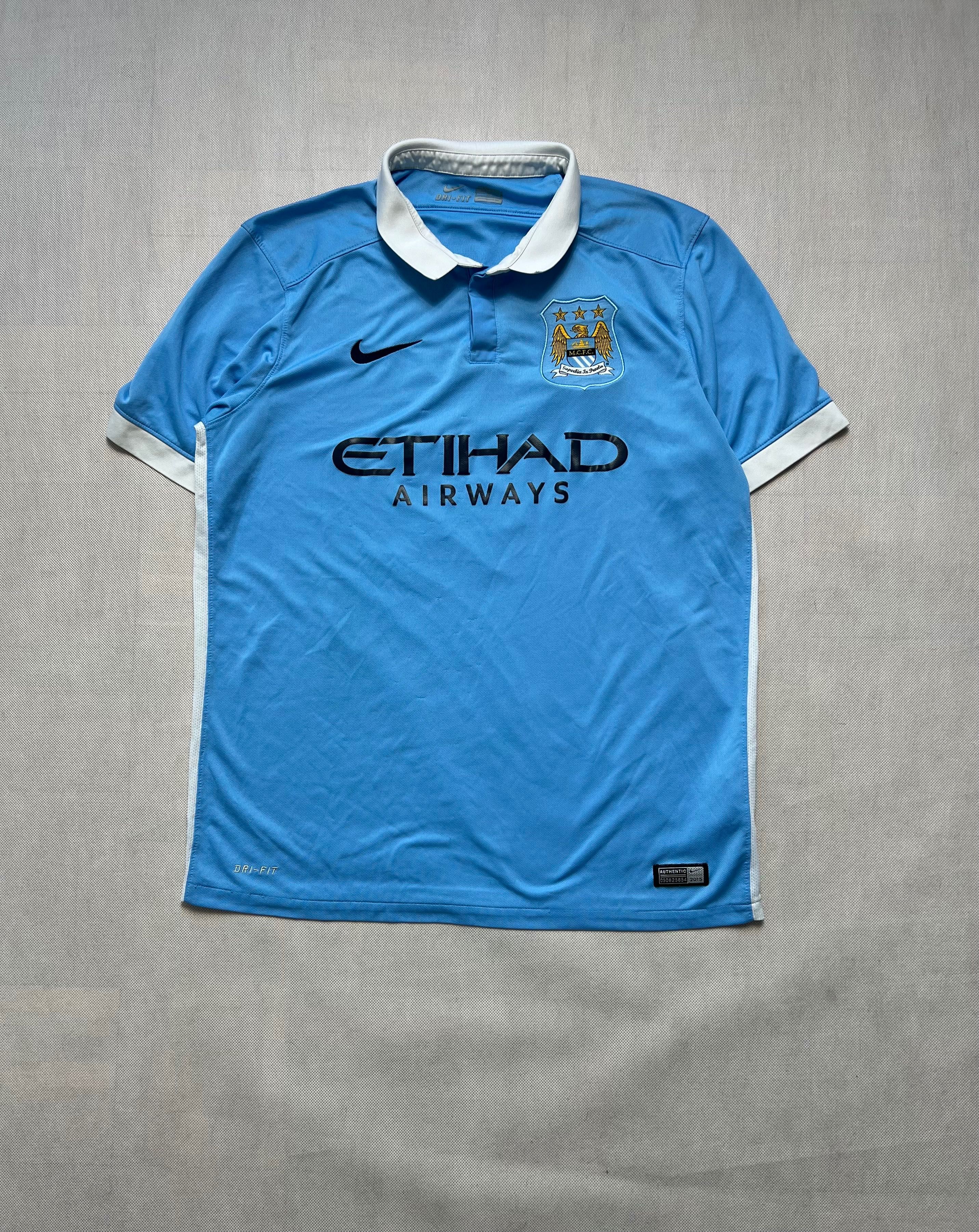 Nike Manchester City 2015/16 Soccer Jersey 11 Erland