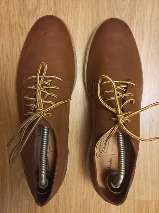 Мужские  кожаные туфли Clarks 44 p.
