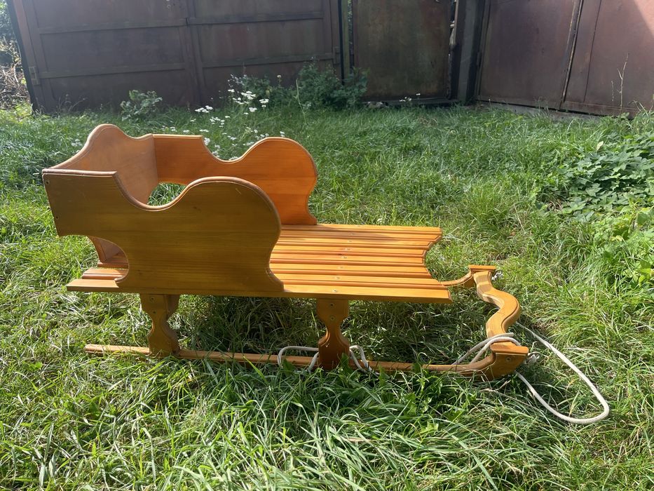 Санки з натурального дерева