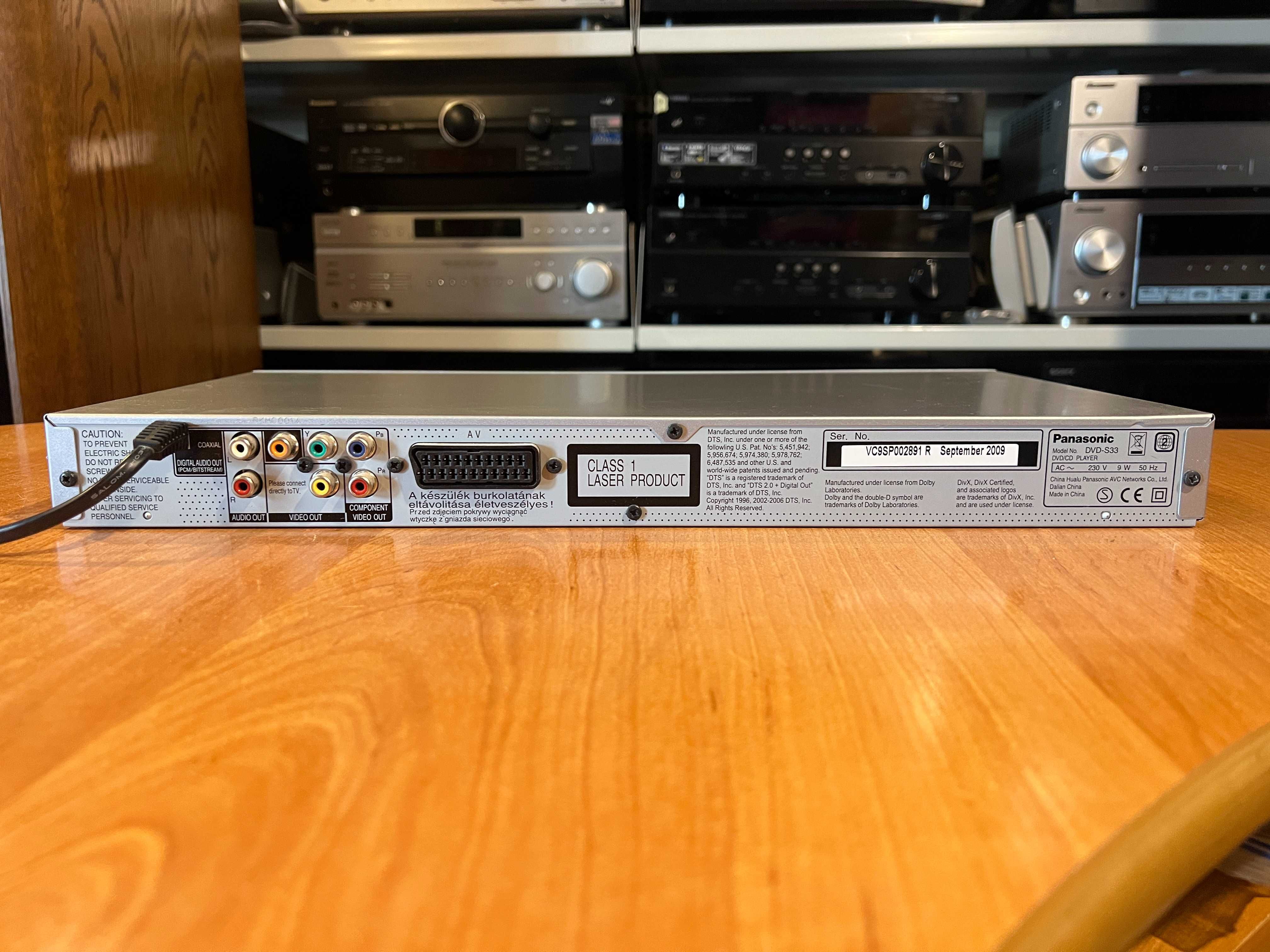 Odtwarzacz płyt CD/DVD Panasonic DVD-S33 Audio Room